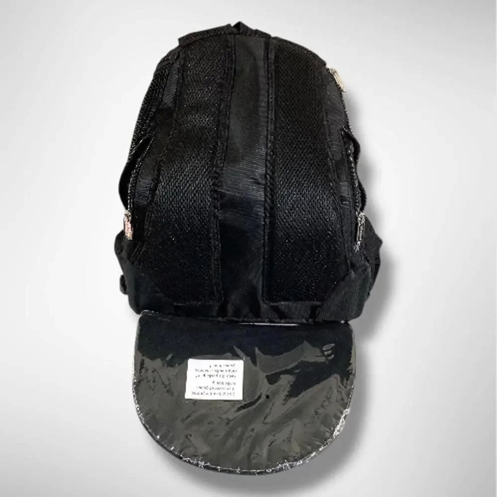 NWT WOYYHO Pet Dog Backpack Carrier Ventilated Mesh, Medium, 5-9lbs, Black